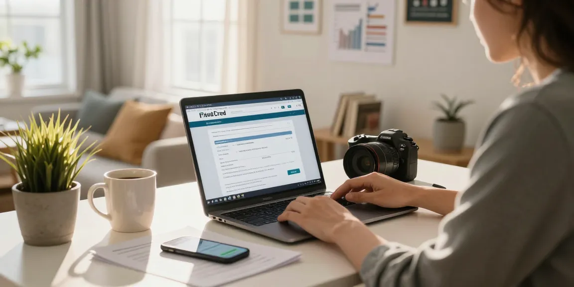 Get $300 loan online with ease at a cozy home office.