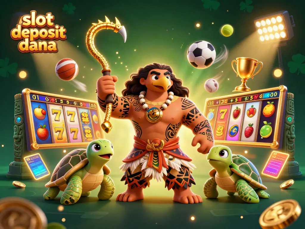 Engage with the thrilling slot deposit dana gameplay, featuring dynamic characters and casino elements.