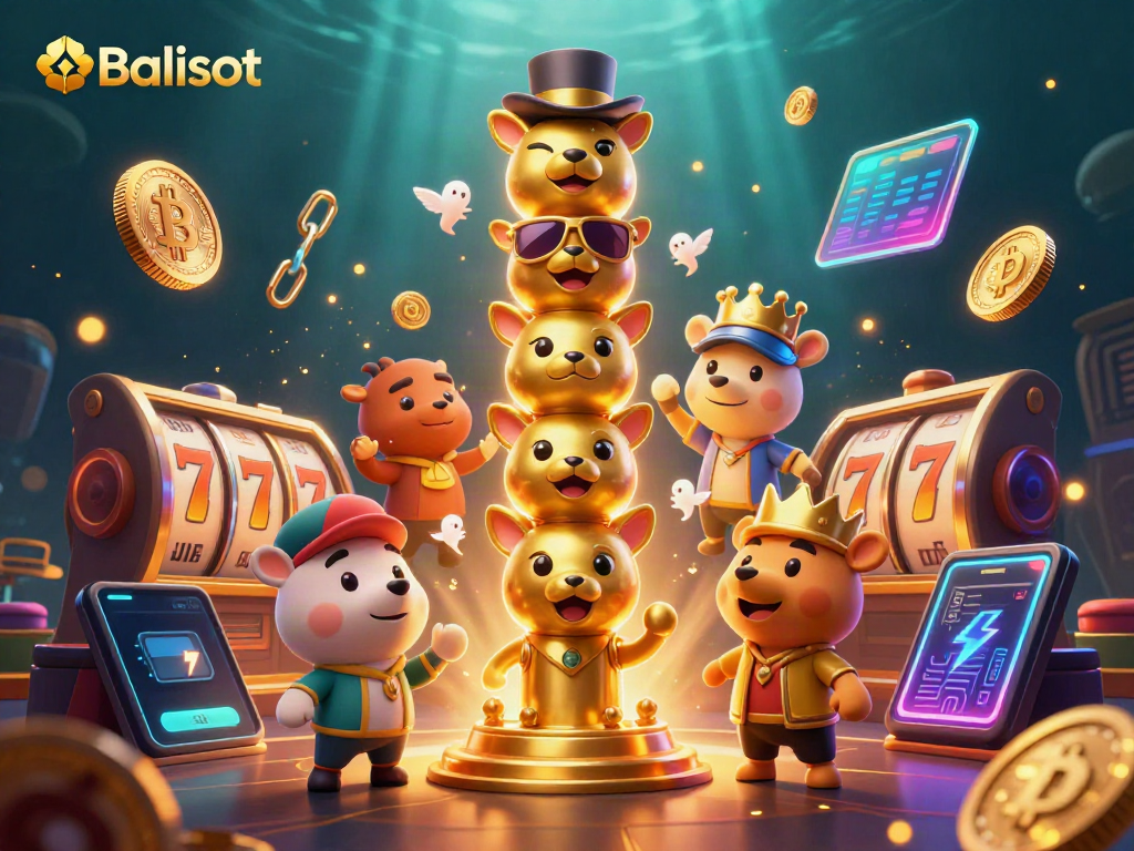 Experience winning excitement with Balislot's vibrant casino-themed illustration.